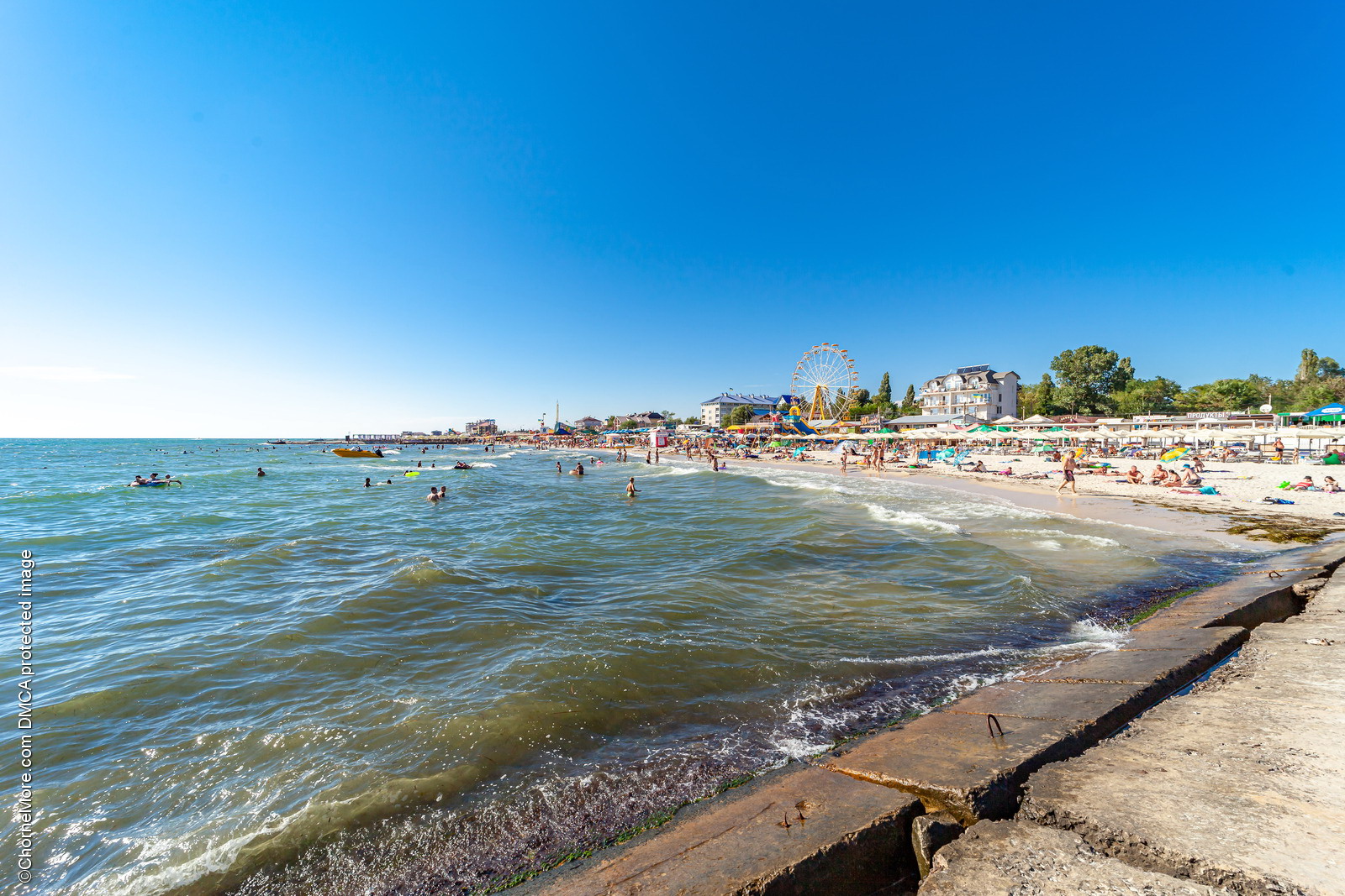 Панорама Черноморского курорта